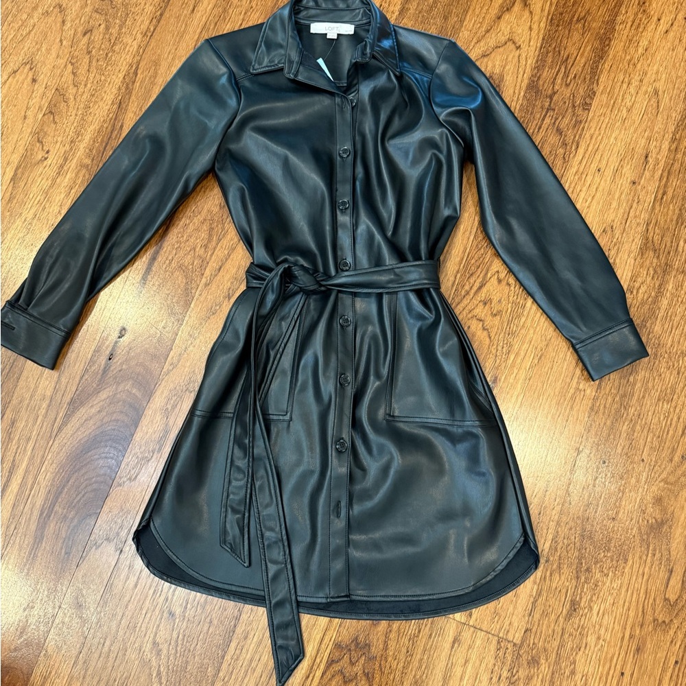 LOFT Black Leather Jacket